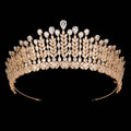 HADIYANA Women Wedding Bridal Tiara Hair Accessory Cubic Zircon Hairwear BC6065 Fashion Party Crown Head Jewelry