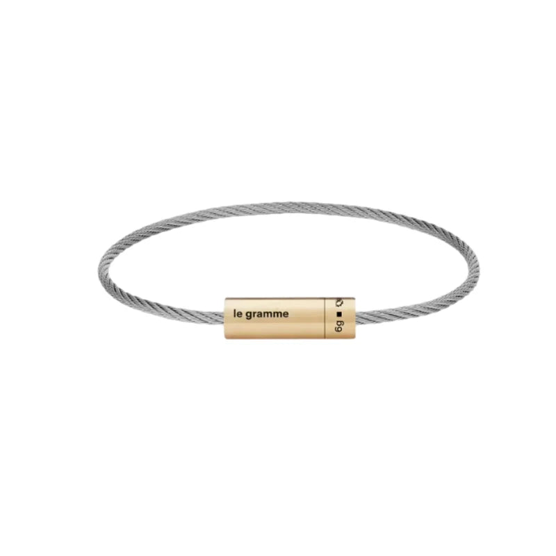 925 Sterling Silver Classic Cable Rope Bracelet - LG French Luxury Jewelry Brushed Finish Open Design Unisex Gifts for Men